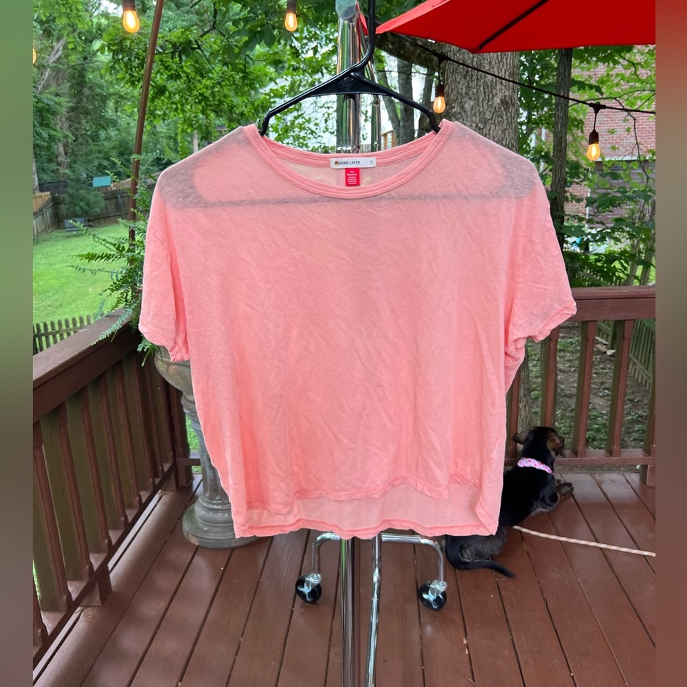 Marine layer peach top small